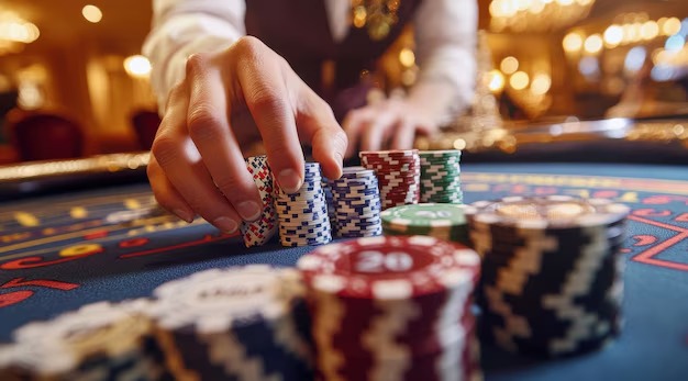cl555 স্পিরিট পার্টি লাইভ ডিলার স্টুডিও Teen Patti খেলার দৃশ্য